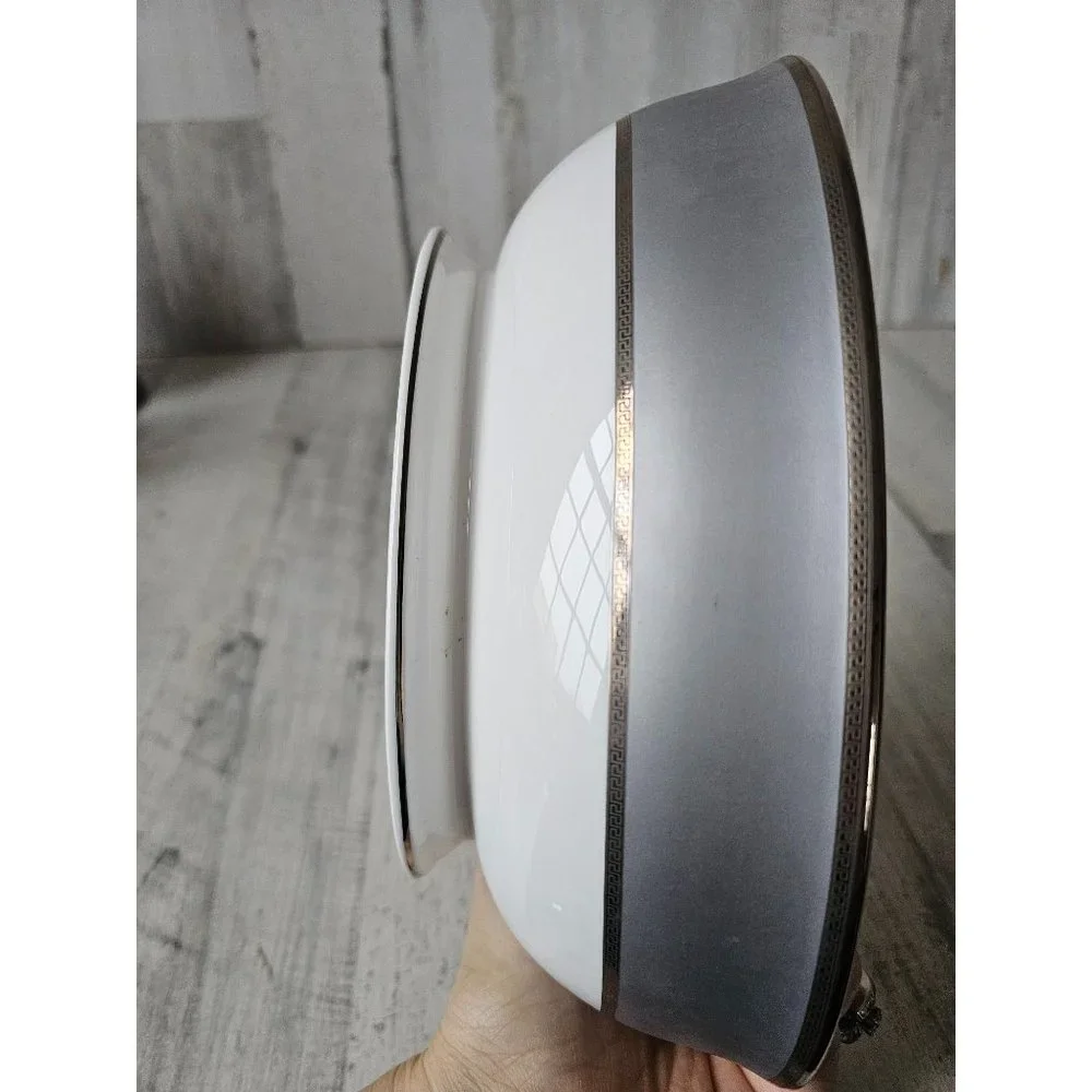Lenox colin cowie millennia serving bowl‎ oval silver